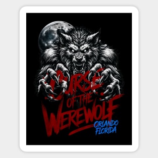 The Curse of the Werewolf Orlando Florida Theme Park Sticker